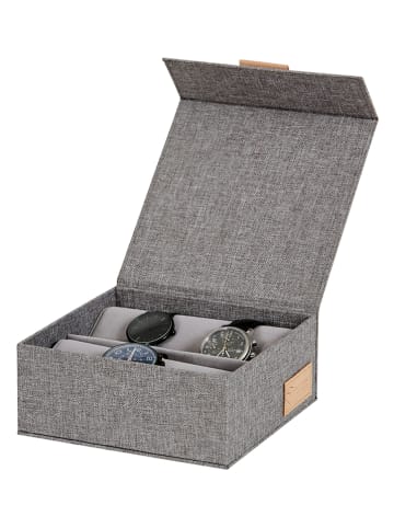 STORE IT Uhrenbox ''Premium'' in Grau - (B)16,5 x (H)7 x (T)16,5 cm