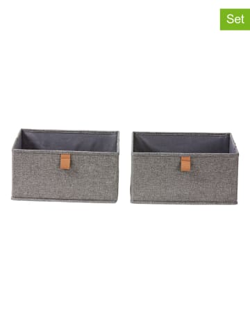 STORE IT 2er-Set: Organizer in Grau - (B)30 x (H)15 x (T)30 cm