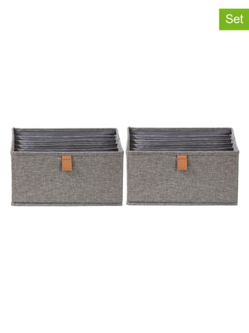 STORE IT 2er-Set: Organizer in Grau - (B)30 x (H)15 x (T)30 cm