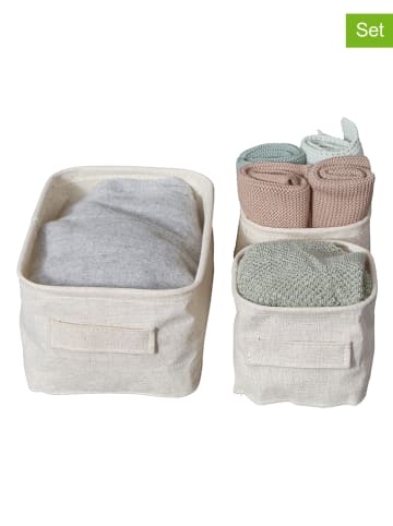 STORE IT 3er-Set: Aufbewahrungskörbe in Creme