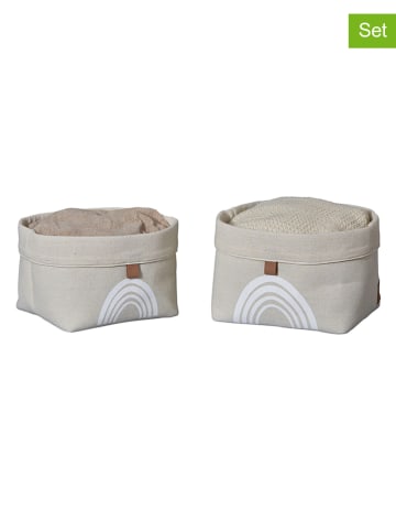 STORE IT Kosze (2 szt.) "Premium" w kolorze beżowym