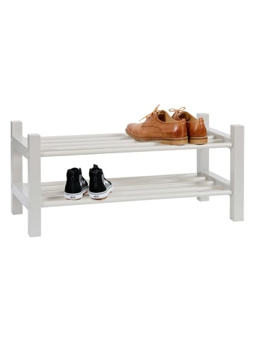 STORE IT Regał w kolorze białym na buty - 73 x 33 x 32 cm