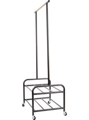 STORE IT Kleiderständer in Schwarz/ Natur - (B)173 x (H)91,5 x (T)52,5 cm