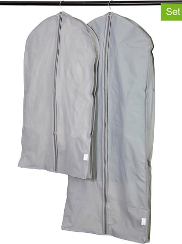 STORE IT Pokrowce (2 szt.) w kolorze szarym na ubrania