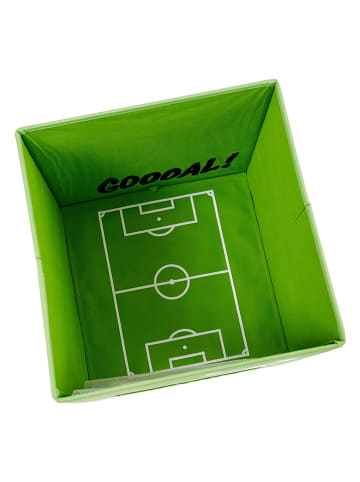 STORE IT Aufbewahrungskiste "Goooal" in Grün - (B)30 x (H)30 x (T)30 cm