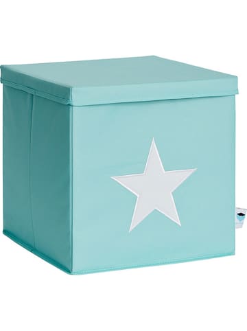 STORE IT Pudełko w kolorze turkusowo-białym - 33 x 33 x 33 cm