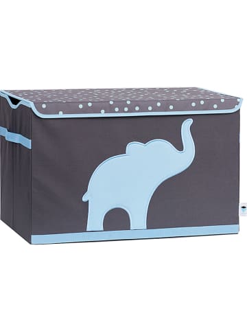 STORE IT Ordnungsbox in Grau/ Hellblau - (B)61 x (H)38 x (T)37 cm