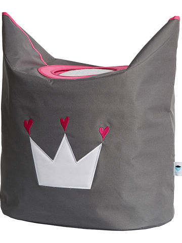 STORE IT Wäschetasche "Krone" in Grau/ Pink - (B)60 x (H)55 cm