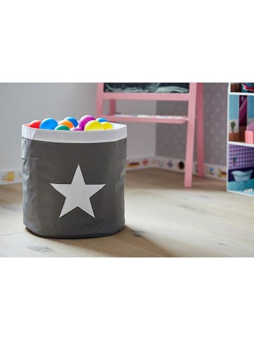 STORE IT Kosz w kolorze szaro-białym - wys. 44 x Ø 44 cm