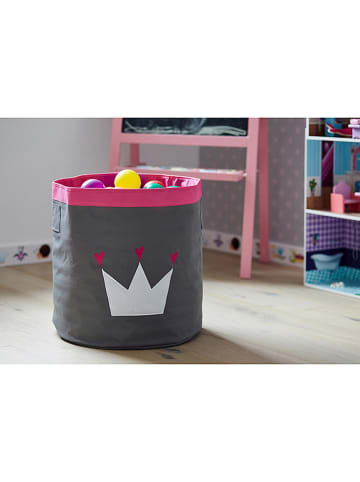 STORE IT Kosz w kolorze szaro-różowym - wys. 44 x Ø 44 cm