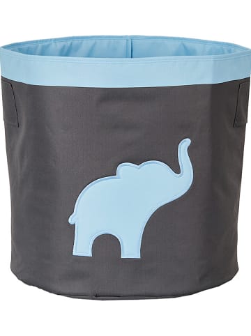 STORE IT Kosz w kolorze szaro-błękitnym - wys. 44 x Ø 44 cm