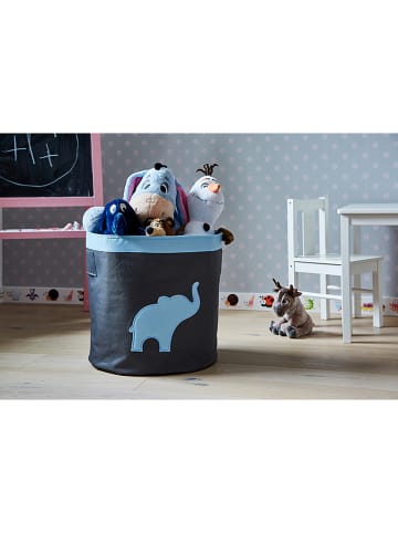 STORE IT Kosz w kolorze szaro-błękitnym - wys. 44 x Ø 44 cm