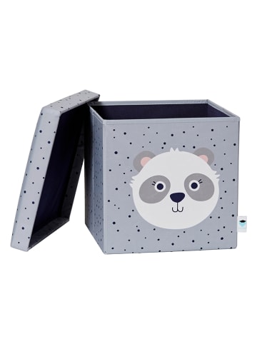 STORE IT Aufbewahrungshocker "Panda" in Grau - (B)35 x (H)35 x (T)35 cm