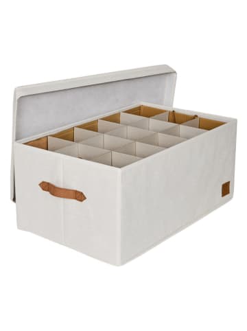 STORE IT Weihnachtskugelbox in Beige - (B)58 x (H)25 x (T)36 cm