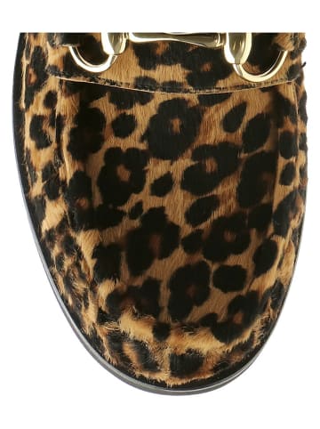 Högl Leder-Mokassins "Ellis" in Camel/ Schwarz