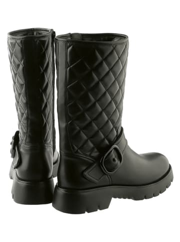 Högl Leder-Stiefel " Meadow" in Schwarz