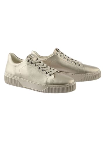 Högl Skórzane sneakersy "Isy" w kolorze złotym