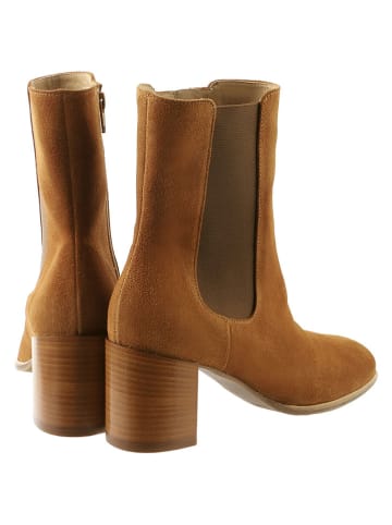 Högl Leder-Stiefeletten "Edna" in Camel