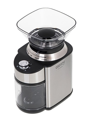 Adler Kaffeemühle "CR 4443" in Silber/ Schwarz - (B)15,5 x (H)26 x (T)20 cm