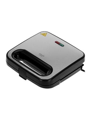 Adler Opiekacz "AD 3076" w kolorze srebrnym do kanapek