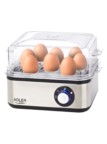 Adler Urządzenie "AD 4486" w kolorze srebrnym do gotowania jajek