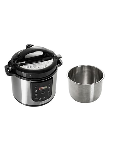 Adler Schnellkochtopf "CR 6409" in Schwarz/ Silber - 6 l