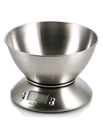 Adler Keukenweegschaal "AD 3134" zilverkleurig - 5 kg