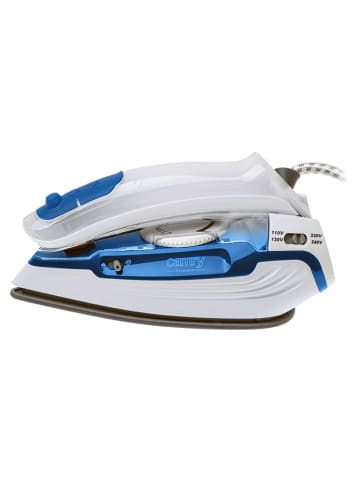 Adler Reise-Bügeleisen in Weiß/ Blau