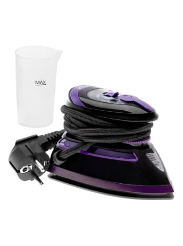 Adler Reisebügeleisen ''AD 5049'' in Schwarz/ Lila