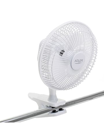 Adler Wentylator zaciskowy w kolorze białym - Ø 15 cm