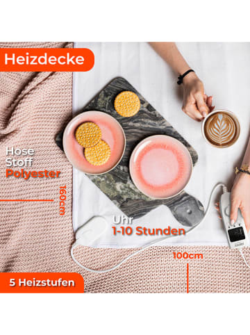 Adler Wärmeunterdecke "CR 7422" in Weiß - (L)160 x (B)100 cm