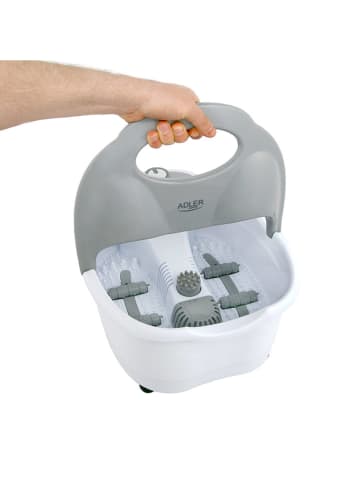 Adler Fußmassagegerät "AD 2167" in Weiß/ Grau