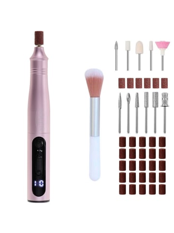 Adler 11tlg. Nagelpflege-Set "AD 2181" in Rosa