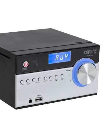 Adler Bluetooth-Stereoanlage in Schwarz/ Silber