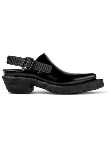 Camper Leder-Clogs in Schwarz