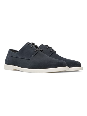 Camper Leren veterschoenen donkerblauw