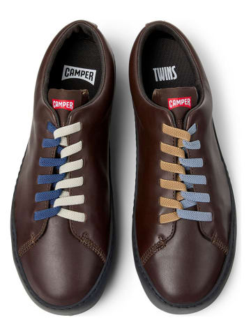 Camper Skórzane sneakersy w kolorze brązowym