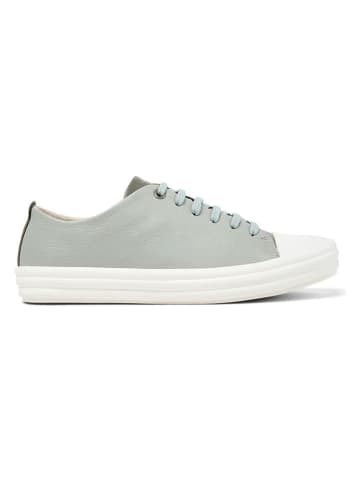 Camper Leder-Sneakers in Khaki/ Hellblau/ Beige