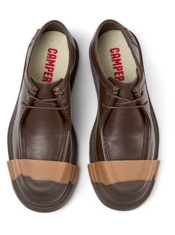 Camper Skórzane trzewiki "Junction" w kolorze brązowym