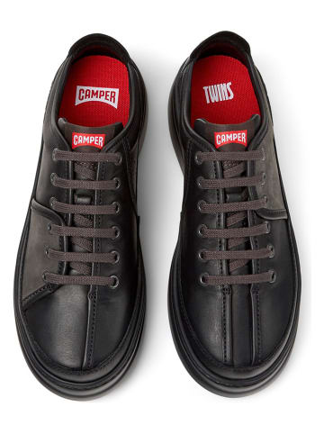 Camper Leren sneakers zwart/bruin