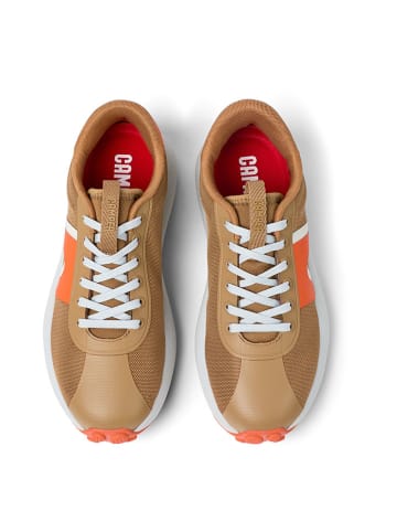 Camper Skórzane sneakersy w kolorze jasnobrązowo-pomarańczowym