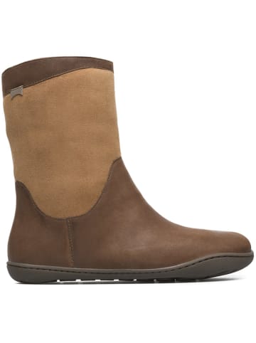 Camper Leder-Stiefel in Hellbraun