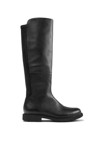 Camper Leder-Stiefel in Schwarz
