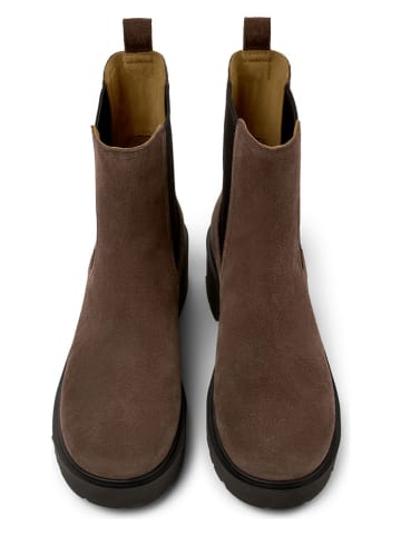 Camper Leder-Chelsea-Boots in Braun