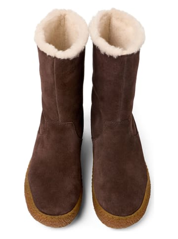 Camper Leren winterboots bruin