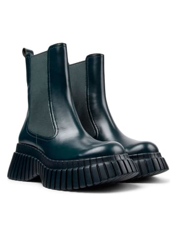 Camper Leder-Chelsea-Boots in Grün