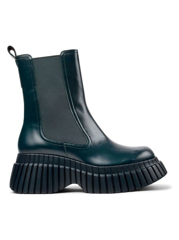 Camper Leder-Chelsea-Boots in Grün