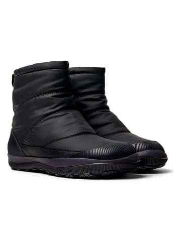 Camper Leren winterboots zwart