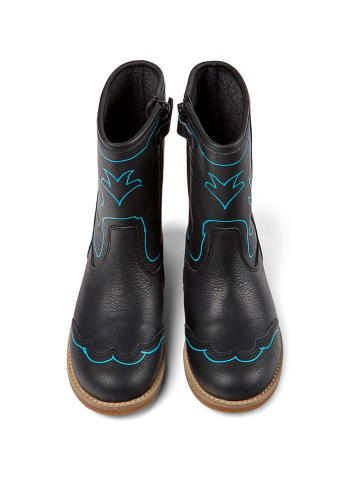 Camper Leren boots zwart