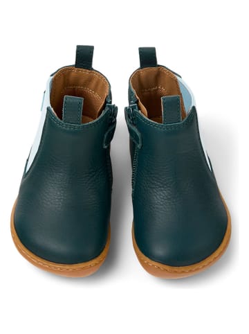 Camper Leren boots groen/lichtblauw